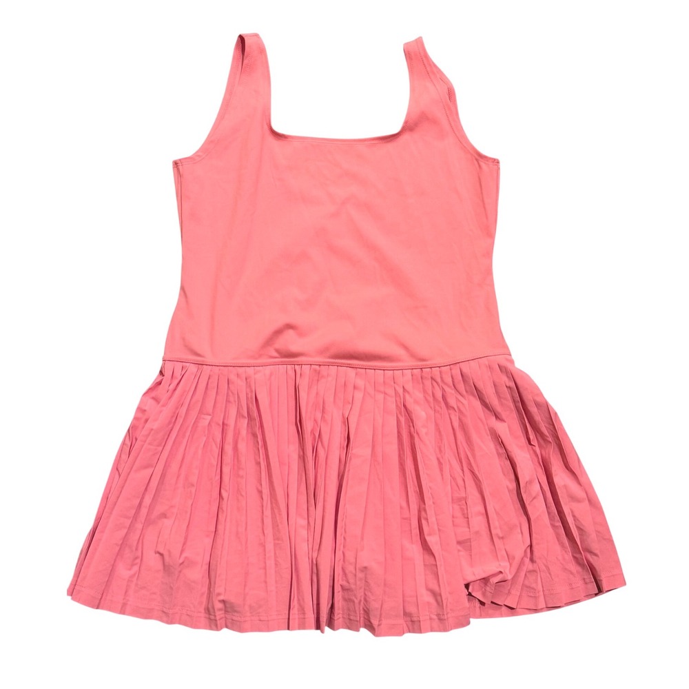 NWT No Boundaries Coral Pleated Active Tennis Dress with Built-in Shorts XXL 20